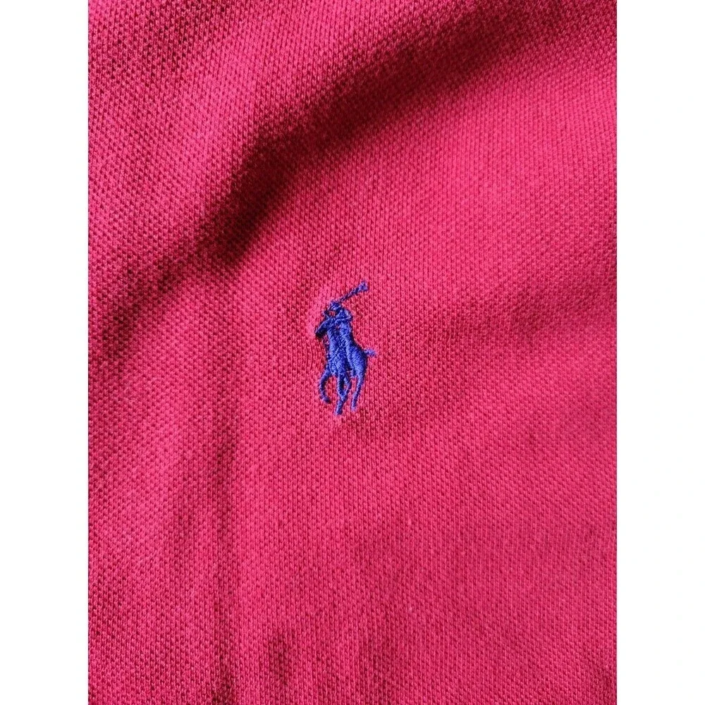 Polo Ralph Lauren Casual Collared Short Sleeve Polo Shirt Mens Size XL Red